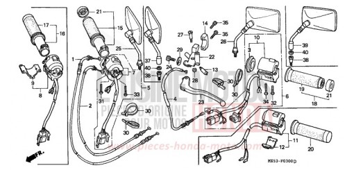 COMMUTATEUR/CABLE VF750CT de 1996